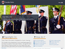 Tablet Screenshot of chandlerpd.com